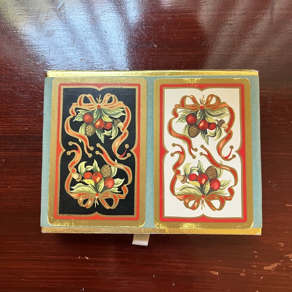 Tiffany & Co. Vintage Christmas Playing Cards Set